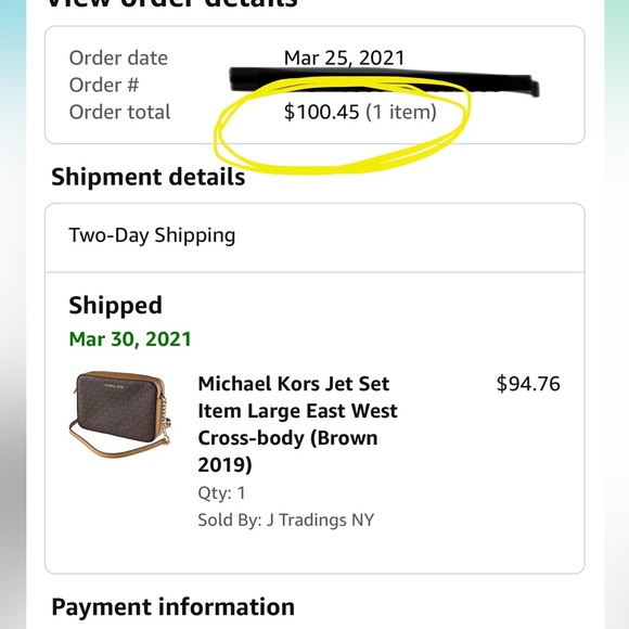 ‼️ SOLD ‼️Michael Kors Jet Set Crossbody Purse LARGE - Picture 3 of 3